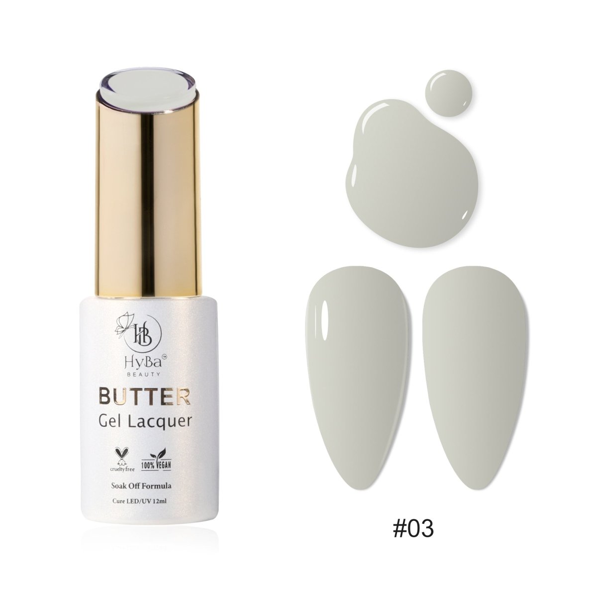 BUTTER Gel Polish SERIES 1 (Colors 001 - 010) - HYBA BEAUTY